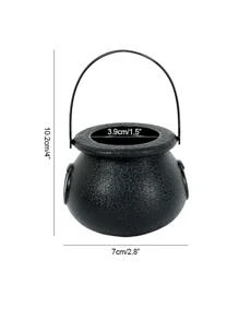 1pc Plain Bucket Decoration Craft - Black - View 10
