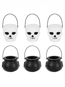 1pc Plain Bucket Decoration Craft - Black - View 8