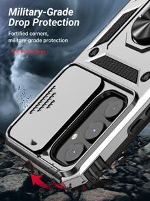 男士 手机壳 16 简约手机壳带指环支架适用于 15/15Pro/15Plus/15Promax 防水防震防摔防刮 - 銀色 - 查看 5