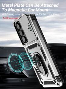 男士 手机壳 16 简约手机壳带指环支架适用于 15/15Pro/15Plus/15Promax 防水防震防摔防刮 - 銀色 - 查看 8