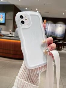 Vỏ điện thoại trong suốt có cấu trúc có dây đeo - Trong sáng - Xem 4