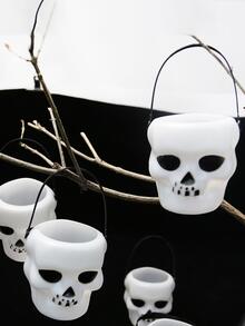 1 pieza Decoración con diseño de cráneo - Blanco - Ver 1