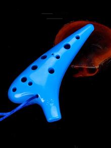1pc ABS Ocarina Instrument, Funny Musical Instrument For Gift - Blue - View 6