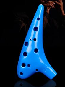 1pc ABS Ocarina Instrument, Funny Musical Instrument For Gift - Blue - View 3