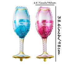 1pc Goblet Shaped Wine Glass,Christmas