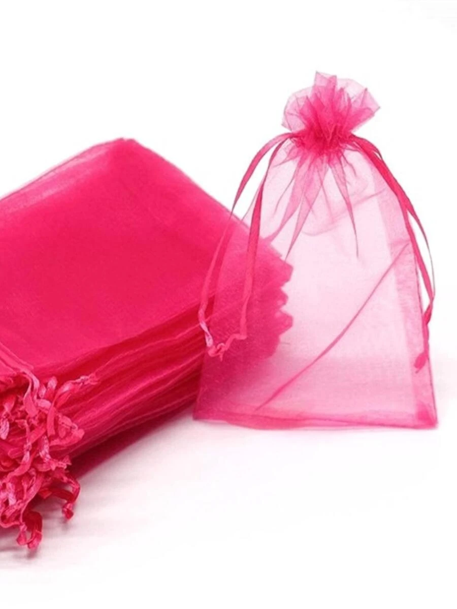 歐根紗包婚禮禮品袋糖果袋首飾包裝包9*12cm混色禮品包裝包100入組多色禮品包裝包白色禮品包裝包婚禮禮品包裝包首飾包裝糖果袋旅行收納打包袋畢業季節返校季節禮品包裝生日派對婚禮寶寶派對結婚紀念日禮品包裝包多用途兒童節包裝聖誕萬聖節禮品包裝包開學季禮品文具打包袋節日禮物包紀念品裝飾用品包中等防蟲網狀包水果打包袋網紗包多色晚宴禮品包裝網紗包 - 玫紅色 - 查看 1