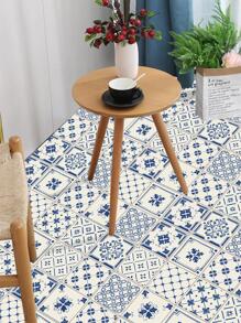 10入組圖案印花地板貼紙 - 彩色 - 查看 6