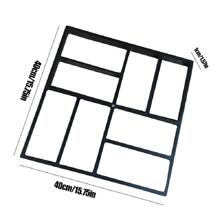 1 pieza Molde de cemento DIY para sendero de jardín - Negro - Ver 8