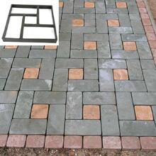 1 pieza Molde de cemento DIY para sendero de jardín - Negro - Ver 3