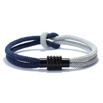 Men Rope Bracelet Concentric Knot Contrast Color Bracelet Gift Jewelry Gift Fashion Punk Popular For A Stylish Look