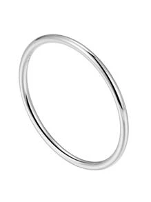 Stylever 1pc Smooth Plain Ring Voor Vrouwen s925 Sterling Zilver Klassieke Enkele Ring Fijne Sieraden Cadeau Voor Dagelijks Decor