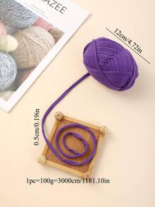 1pc Fabric Strip Thread For Handmade Weaving Diy Bag, Toy, Shoe, Carpet Storage Basket - Dark Green - View 2