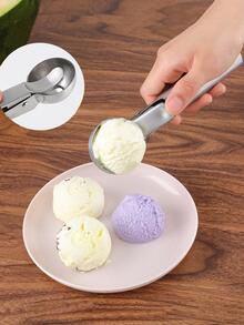 1 pieza Cucharada de helado de acero inoxidable