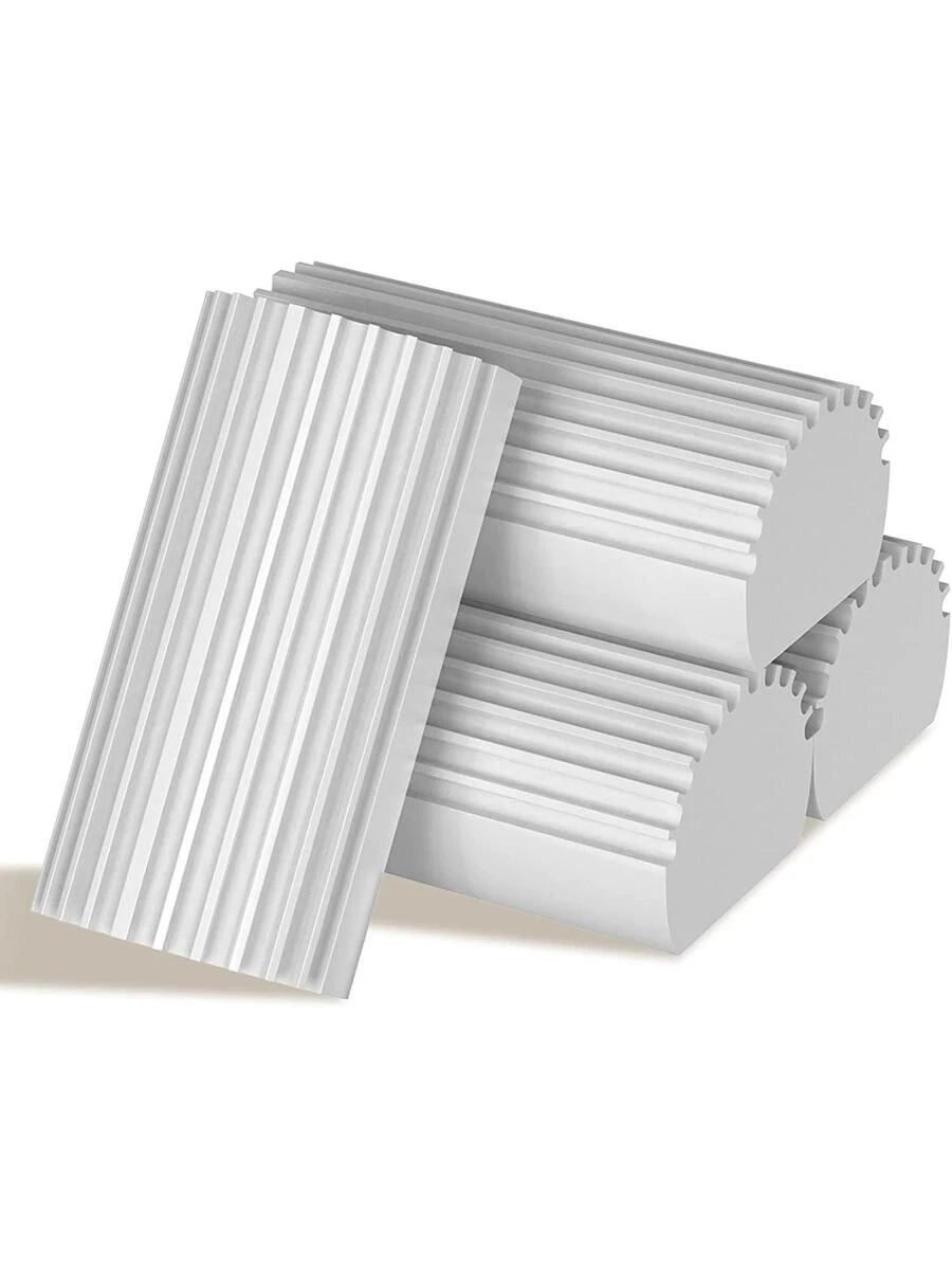 4 miếng bọt biển lau bụi, màu xám - Màu Xám nhạt - Xem 1