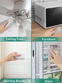 4 miếng bọt biển lau bụi, màu xám - Màu Xám nhạt - Xem 4