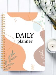 Trees 1pc daily planner - Orange - View 1
