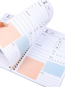 Trees 1pc daily planner - Orange - View 3