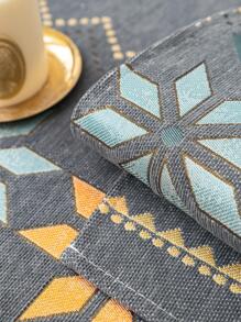 1入八角形波希米亞風格松毛織軟性可折疊防塵沙發墊,適用於寵物 - 深灰色 - 查看 2