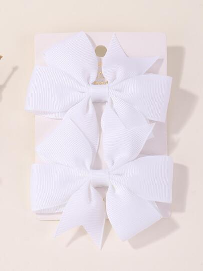 bilicaca 2pcs Girls Bowknot Decorated Hair Clips For Parties