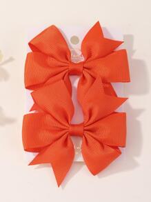 bilicaca قطعتان من مشابك شعر الأطفال ذات اللون الخالص لتزيين الحفلات