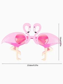 1pc Flamingo Design Party Glasses - Pink - View 3