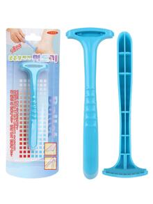 修腳剃須刀，1入组不銹鋼兩用腳部死皮去除工具 - 藍色 - 查看 4