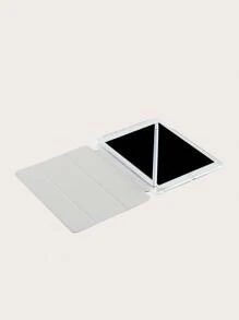iPad筆槽大理石紋保護套 - 淡紫色 - 查看 8