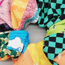 幾何印花髮圈 適合日常使用 適合女孩髮型 休閒波西米亞風 - 綠色 - 查看 2