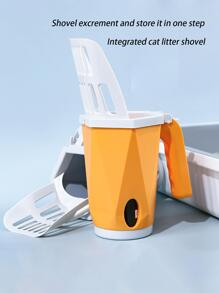 1pc Pet Poopbag Cleaning Tool - Yellow - View 1