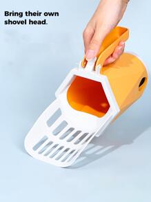 1pc Pet Poopbag Cleaning Tool - Yellow - View 2