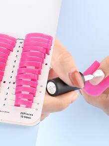 FULL BEAUTY 26 chiếc kẹp chăm sóc móng tay chống tràn sơn móng tay chống tràn keo dán móng tay Phụ kiện làm móng, đồ dùng làm móng, dụng cụ làm móng, dụng cụ làm móng, trở lại trường, móng tay, dụng cụ làm móng để dán móng tay - Màu Hồng Tươi - Xem 7