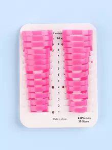 FULL BEAUTY 26 chiếc kẹp chăm sóc móng tay chống tràn sơn móng tay chống tràn keo dán móng tay Phụ kiện làm móng, đồ dùng làm móng, dụng cụ làm móng, dụng cụ làm móng, trở lại trường, móng tay, dụng cụ làm móng để dán móng tay - Màu Hồng Tươi - Xem 4