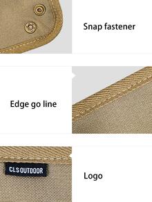 1pc Camping Storage Tray - Khaki - View 4