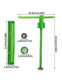 1套healeved黏土槍擠出器陶瓷黏土擠出器diy幾何形狀玩具麵條毛坯模具,兒童教育玩具 - 綠色 - 查看 2
