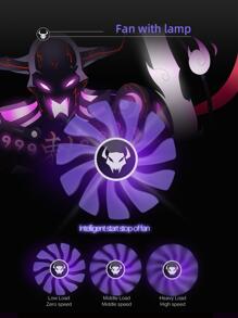 YESTON Geforce RTX 3060 Ti 8GB Purple Rhinestone Series NVIDIA High End Gaming Graphics Cards, 256bit GDDR6X, PCIE 4.0, RTX3060Ti GPU, For Desktop Enthusiastic PC Computer - Purple - View 6