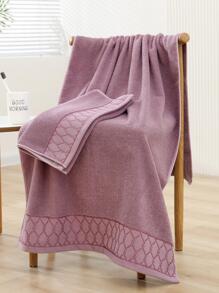 1 buc prosop de baie cu plasă îngroșată, imprimat, pentru uz casnic, prosop de duș pentru salon de înfrumusețare, sporturi hoteliere, articole esențiale pentru casă, prosop, prosop de baie pentru îngrijirea pielii - Violet - Vizualizare 9