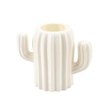 1入組創意白色仙人掌形狀筆筒