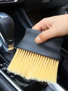 1pc Plastic Car Cleaning Brush - Black - View 1