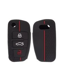 1入組車鑰匙殼矽膠 - 黑色 - 查看 3