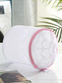 1pc Bra Underwear Care Wash Bag Laundry Net Wash Bag (Pillar Flower Pattern Random).,Spring,Minimalist,Summer Tops