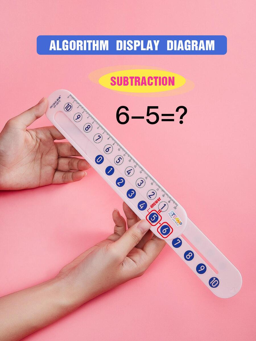 1 pieza Regla portátil, Reglas - Rosa - Ver 1