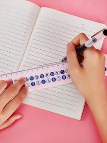 1 pieza Regla portátil, Reglas - Rosa - Ver 3