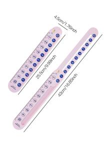 1 pieza Regla portátil, Reglas - Rosa - Ver 6