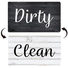 1pc Fashionable Universal Dishwasher Magnet Sign Best Gifts Birthday - White - View 1
