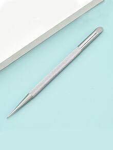 Máy Tính Hai Kết Thúc Cắt Da Inox Dụng Cụ Đẩy Móng Tay Làm Móng Tẩy Làm Móng Tay Gậy Dụng Cụ Làm Móng Tay Nghệ Thuật - Bạc - Xem 3