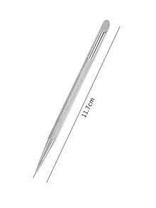 Máy Tính Hai Kết Thúc Cắt Da Inox Dụng Cụ Đẩy Móng Tay Làm Móng Tẩy Làm Móng Tay Gậy Dụng Cụ Làm Móng Tay Nghệ Thuật - Bạc - Xem 4