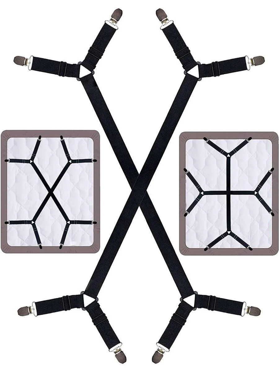 1入組可調節床單固定器 - 黑色 - 查看 1