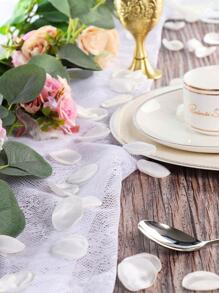 MEHELANY 50片勃艮第红人造玫瑰花瓣，仿真花花瓣，适用于婚礼花童篮、走道、中心装饰、桌面装饰、彩纸屑、派对礼品、家居装饰（1.5-2英寸）