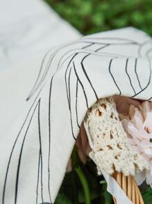 1pc Floral Pattern Picnic Mat, Suitable For Camping, Outdoor, Park - Multicolor - View 3