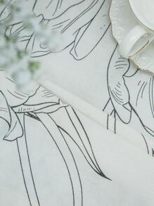 1pc Floral Pattern Picnic Mat, Suitable For Camping, Outdoor, Park - Multicolor - View 6